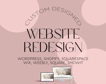 Custom Website Redesign with Logo – Business Website Redesign