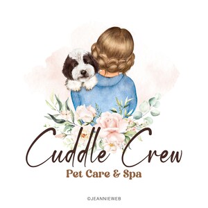 Pet sitter Logo, Dog Grooming Logo, Doodle Dog Logo, Pet Spa Logo, Pet Salon Logo, Dog Daycare Logo, Pet Boutique Logo, Dog Adoption Logo