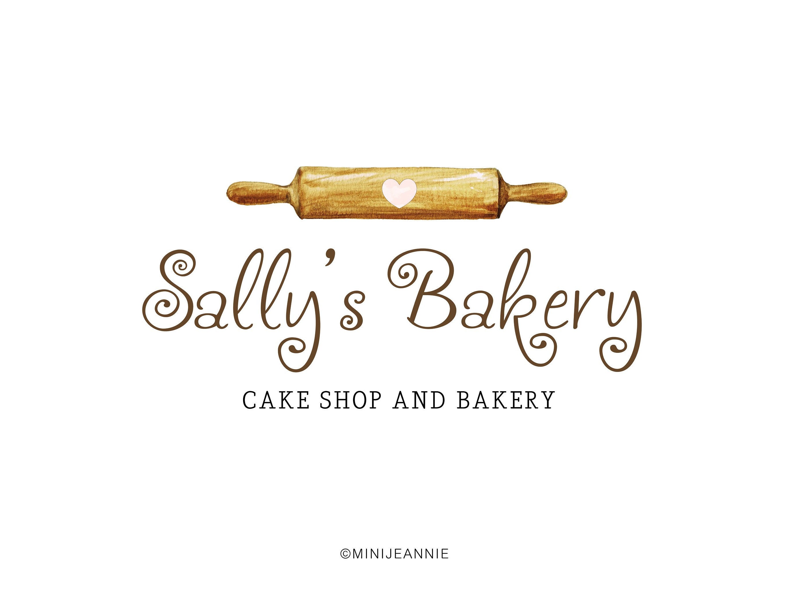 Baking Logobakery Logorolling Pin Logocake Shop Etsy UK