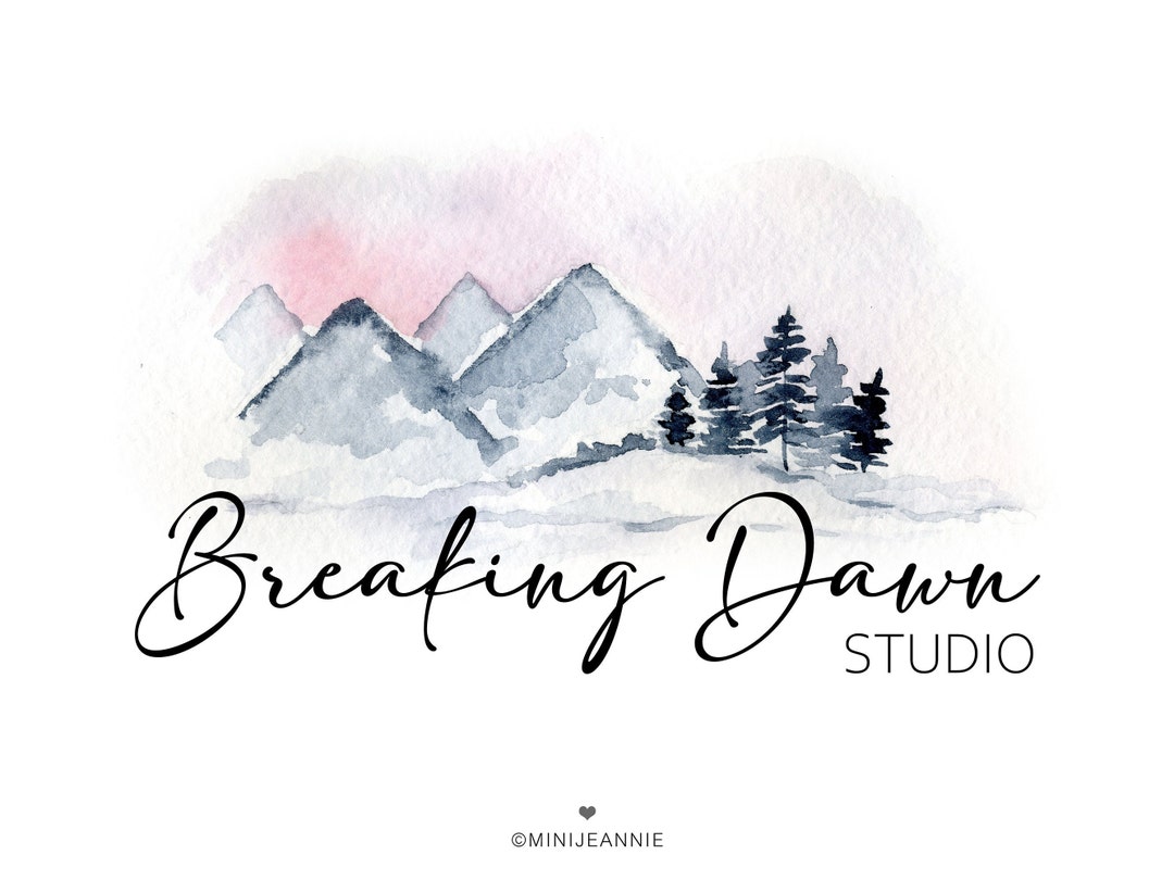 Mountain Logo, Pine Logo, Spruce Logo, Scenery Logo, Landscape Logo