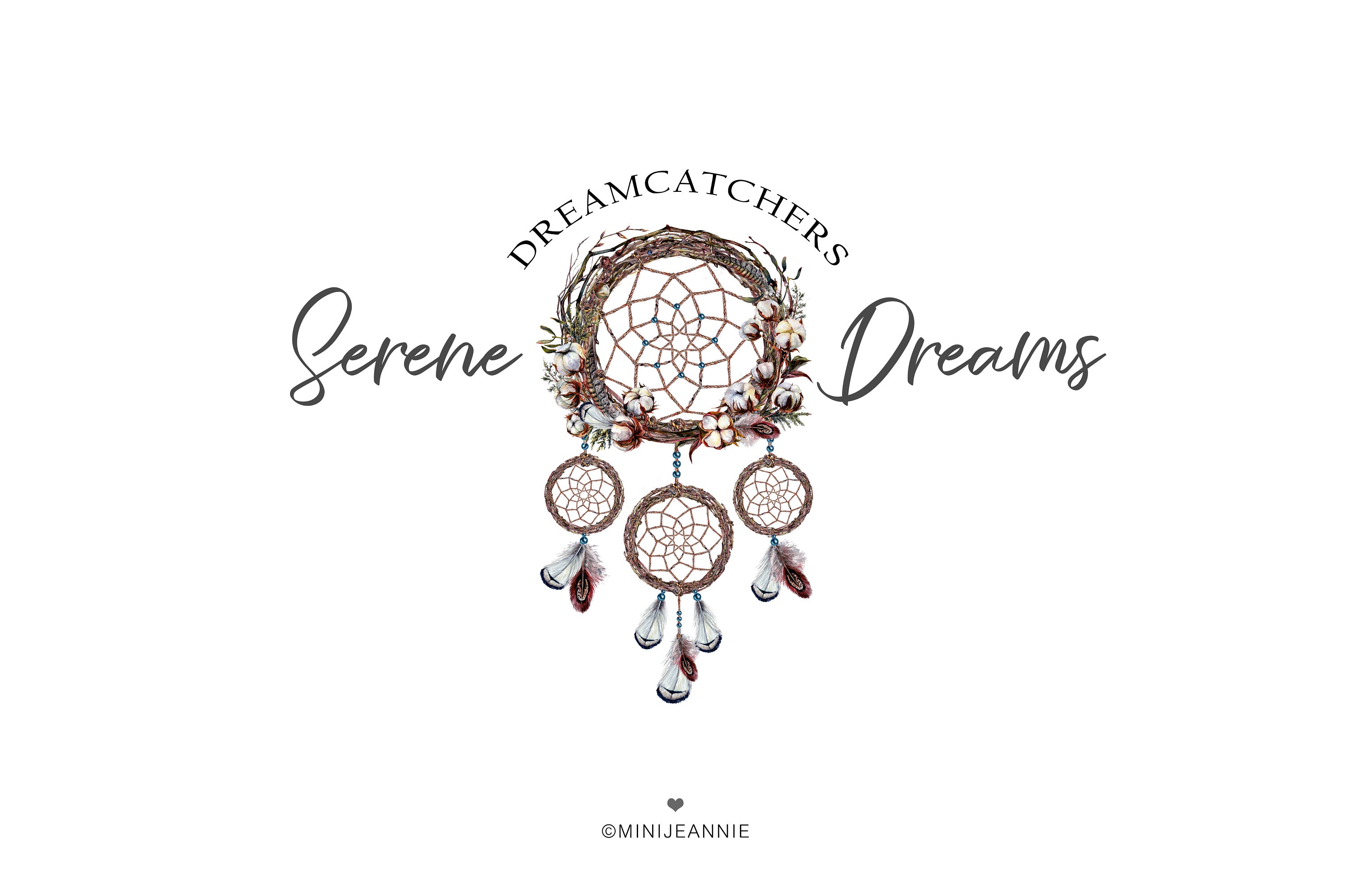 Dream catcher logoDreamcatcher LogoCotton LogoBoho Etsy