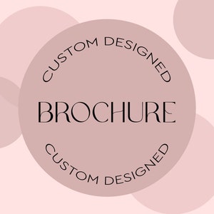 Custom Brochure Design / Business Brochure / Print Design / Graphics Design / Custom product catalog / printing catalog / Bi-Fold / Tri-fold