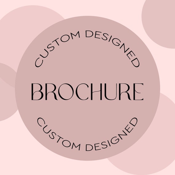 Custom Brochure Design: Bi-Fold or Tri-Fold (Digital File)