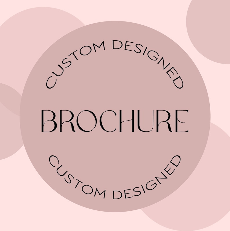 K&ouml;nnte beinhalten: Eine rosa und wei&szlig;e Grafik mit einem Kreis in der Mitte, auf dem in schwarzer Schrift "Individuelle Brosch&uuml;re" steht.