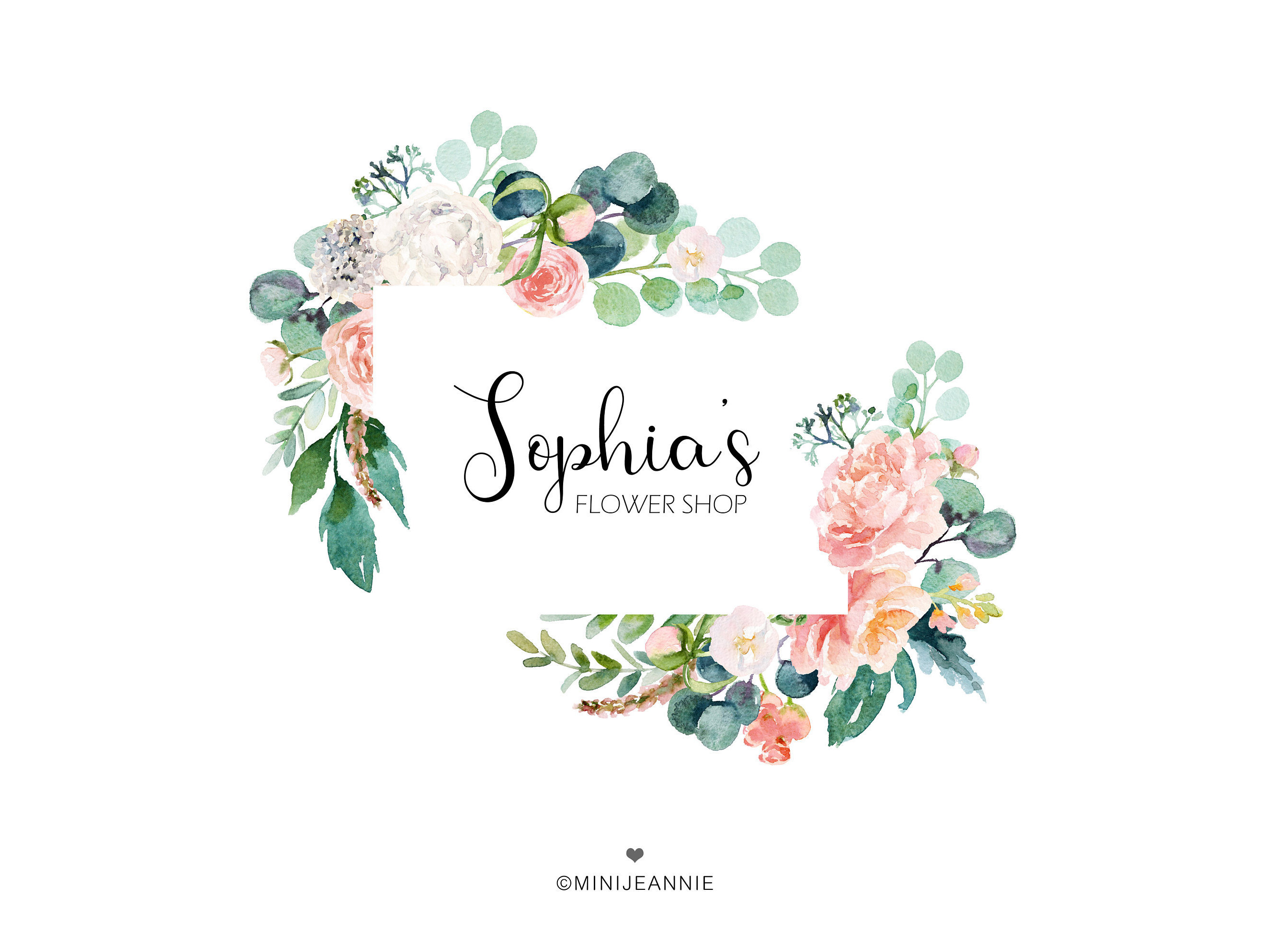 Logo Design Business Logo Company Logo site Logo Floral Etsy