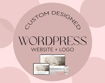 Custom Wordpress Website - Logo Design - WordPress Blog - Mobile Responsive - unlimited pages - Custom Logo - Blog Design - Custom Blog