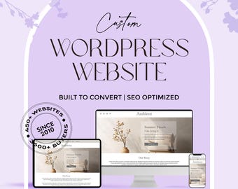 Custom Wordpress Website, Blog Design, WordPress Blog, Mobile Responsive Website Design