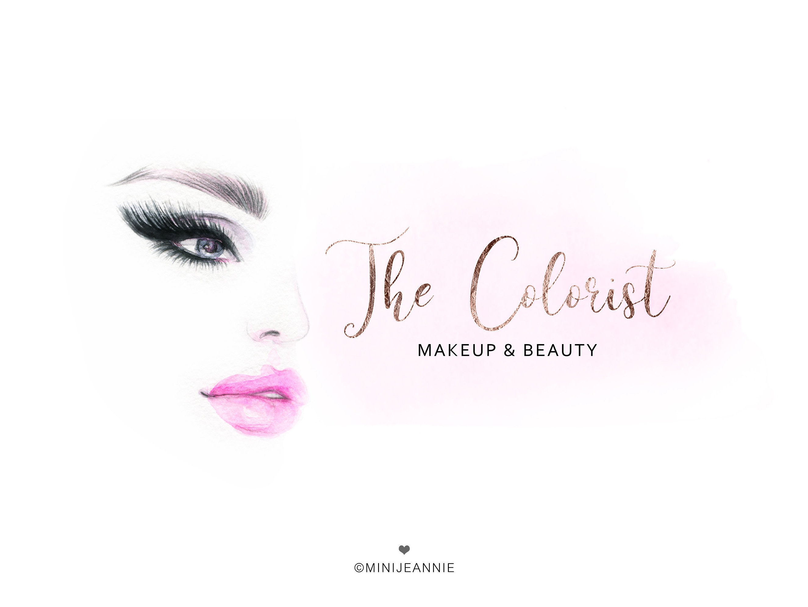 Makeup Logo-Beauty Logo-Beauty Salon Logo-Beauty Consultant  Etsy