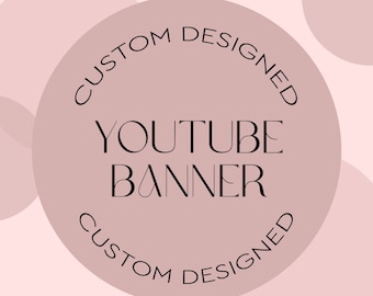 Benutzerdefiniertes Youtube-Banner-Design, Youtube-Kanal-Kunst, benutzerdefiniertes Youtube-Cover-Design