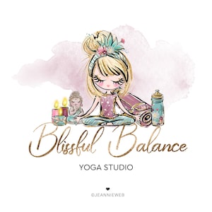 Logo della ragazza yoga, logo della meditazione, logo del life coach, logo olistico, logo della salute, logo dell'insegnante di yoga dello studio di yoga, logo spirituale del benessere