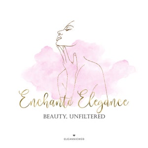 Beauty Logo, Esthetician Logo, Cosmetics Brand Logo, Makeup Logo, Skin Care Logo, Beauty Salon Logo, Woman Face Logo, Beautician Logo