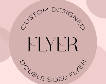 Diseño de Flyer personalizado - Ambos lados - Flyer de negocios - Diseño de Flyer de fotografía - Flyer profesional - Flyer de tienda - Flyer de fiesta