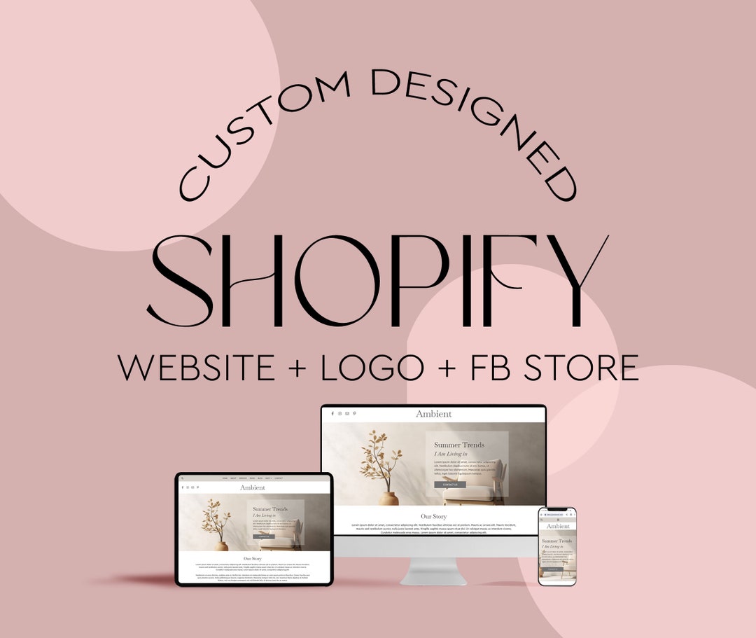 Shopify Website Custom Design - Ecommerce Website, Custom Shopify ...
