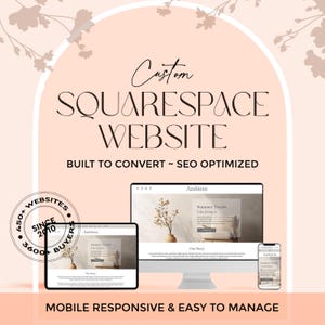 Custom Squarespace Website Design, Squarespace Online Store for your Business, Squarespace Shop Website Design, Squarespace Portfolio Site