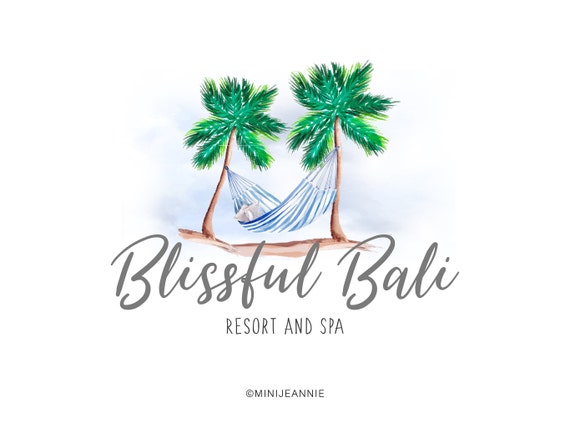 Travel Logo Resort Logo Vacation Logo Travel Agent Logo Palm Etsy