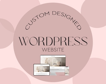 WordPress Website Design, Custom WordPress Blog Website, WordPress Business Website, Website Design, WordPress Coaching Website