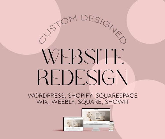 Custom Website Redesign – Business Website Redesign - Photography Website - Portfolio website - Events website – Blog Website – Ecommerce