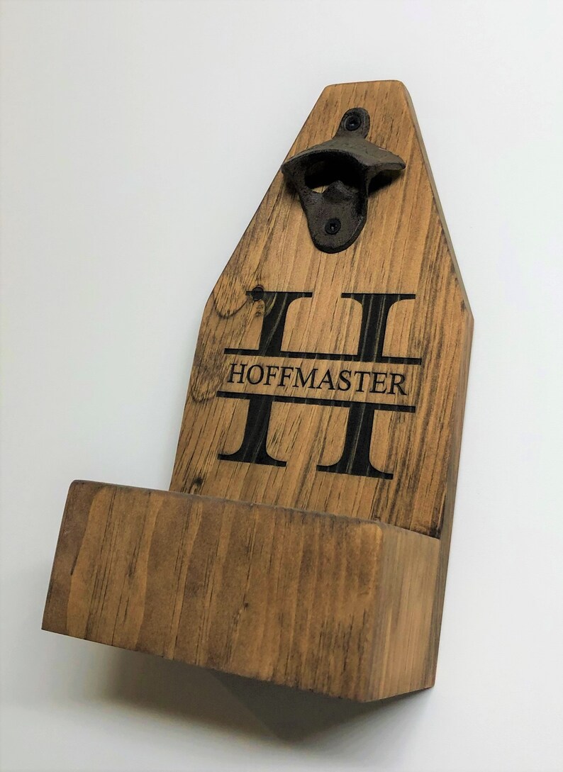 Personalized Beer Bottle Opener wall mounted opener Etsy