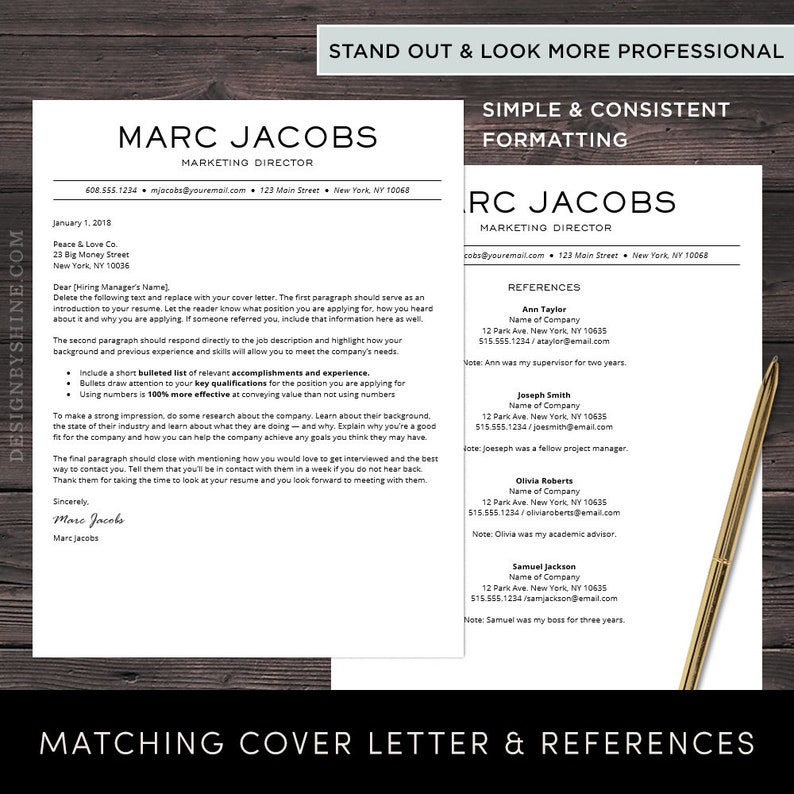modern resume template cv