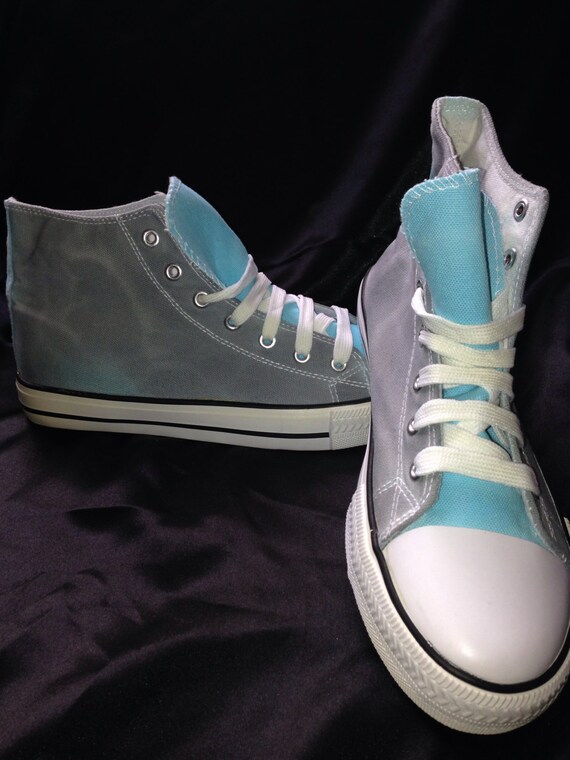 Green And Blue Tie Dye Women's Boots
