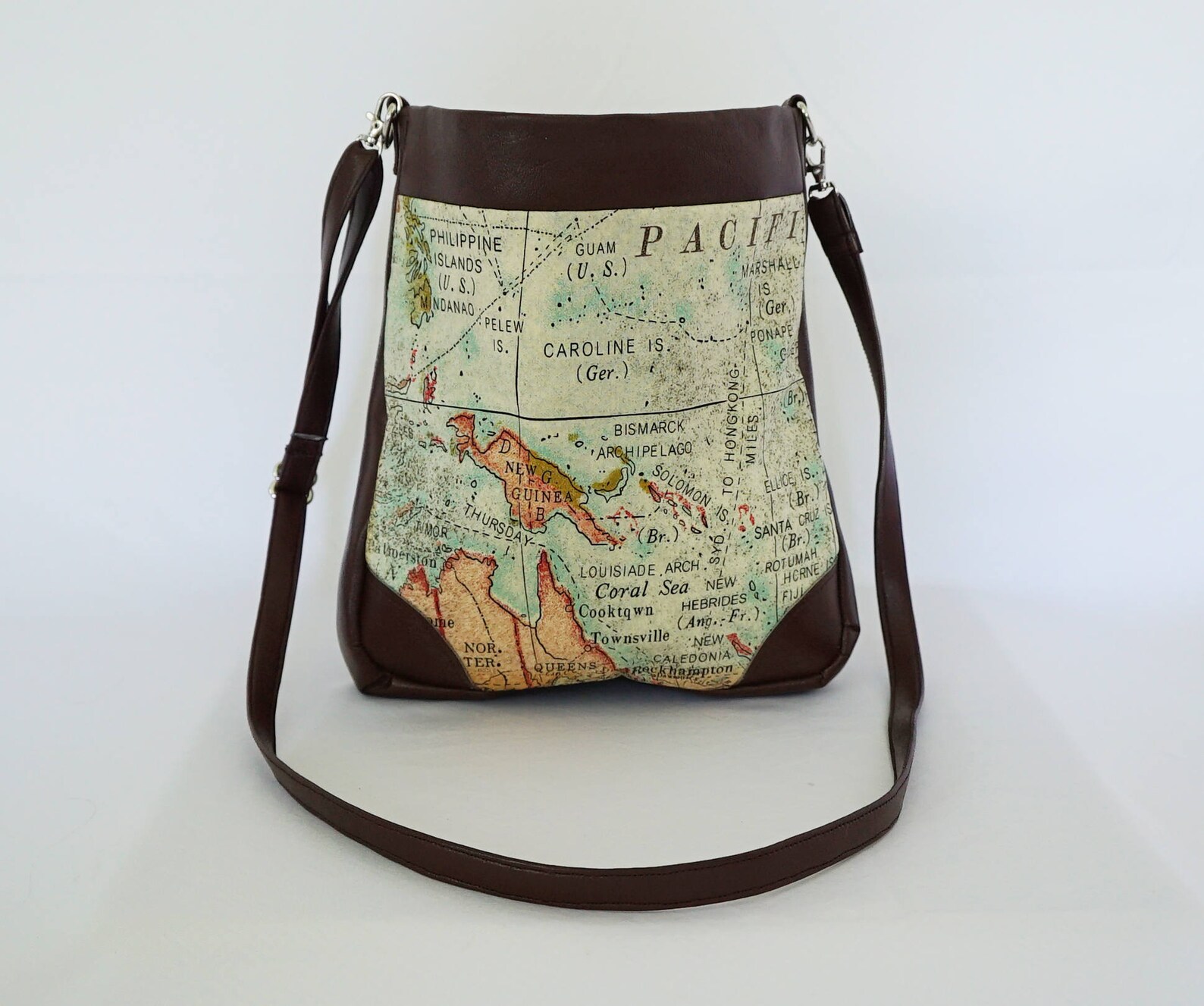 Map and Compass Purse Wanderlust Purse Real Working Compass Etsy