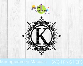 Download Mandala K Svg Etsy
