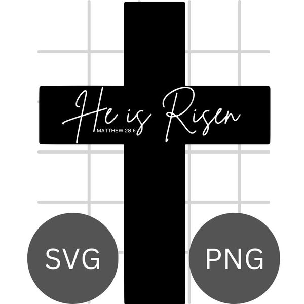 He is Risen SVG, Easter Door Hanger SVG, Digital Download, Cut File, Sublimation, Clip Art