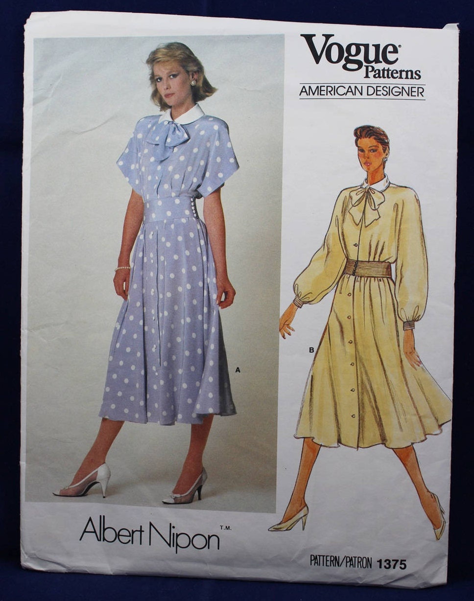 Albert Nipon Sewing Pattern for a Woman's Dress in Size 10 | Etsy