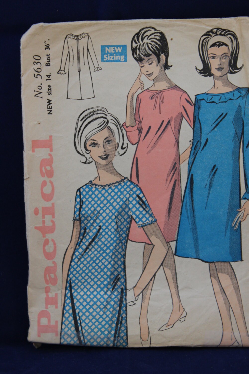 Vintage Sewing Pattern Practical 5630 for a Woman's Dress Etsy