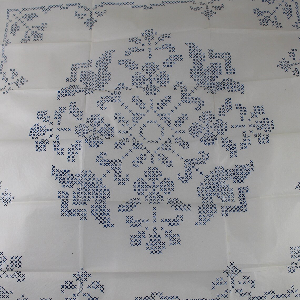 Cross Stitch Pattern Vintage Ironon Transfer Etsy