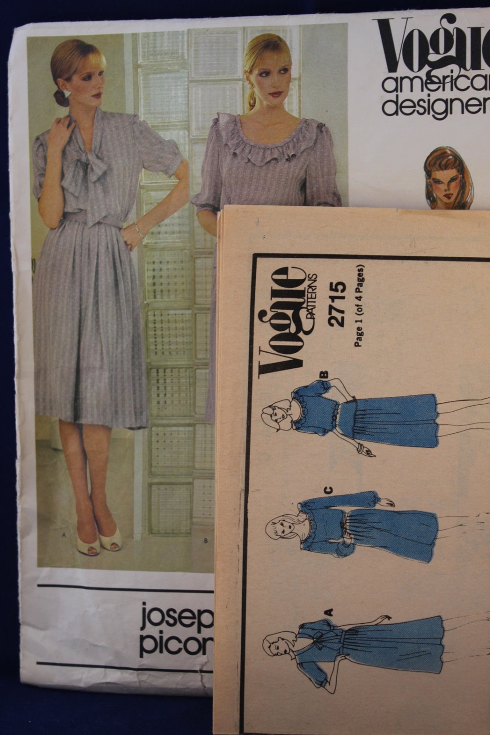 Designer Joseph Picone Sewing Pattern for a Woman's Blouse Etsy