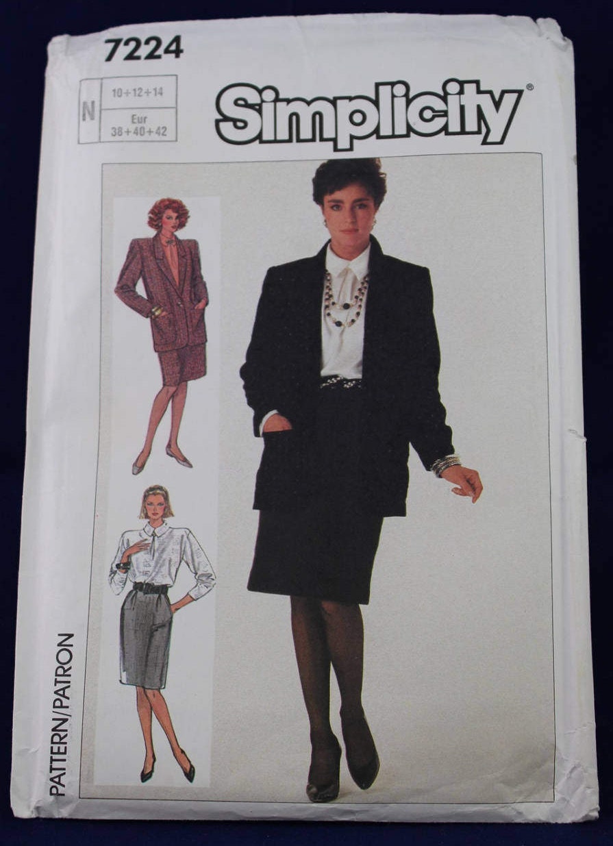 1980's Sewing Pattern for a Woman's Skirt Suit in Size | Etsy