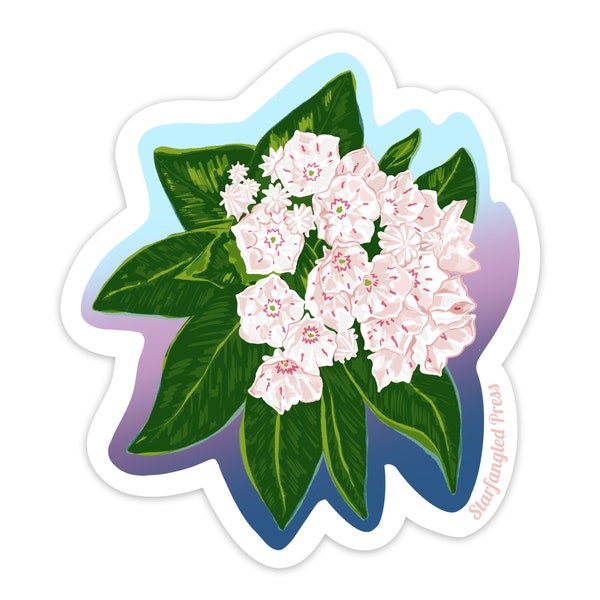 Mountain Laurel  3" Vinyl Sticker