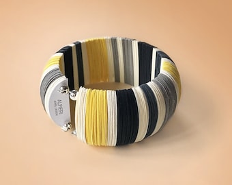 Mother's Day gift, paper bracelet with a contemporary design, modern jewelry, multicolor bracelet