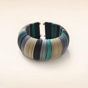 Bracciale di carta, gioielli di carta, bracciale colorato, bracciale a cerchio, gioielli donna, gioielli moderni