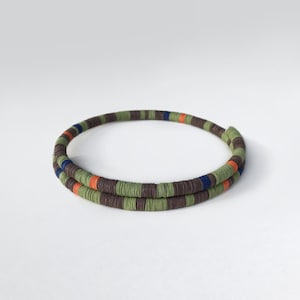 Girocollo sottile multicolore, gioielli di carta, collana moderna e di design, minimalista