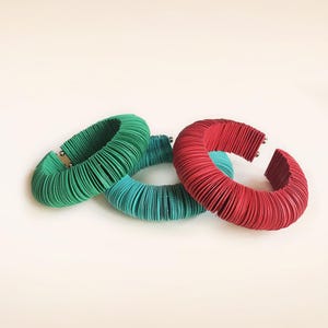 Bracciale Africano colorato, fatto di carta, gioielli etnici, bracciale a cerchio