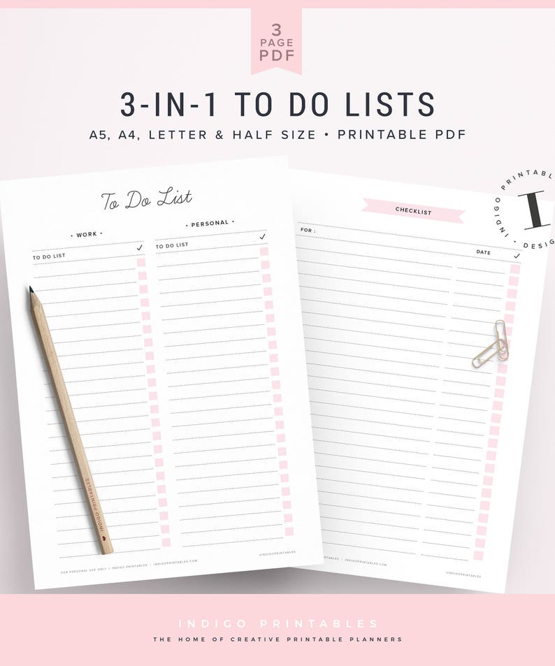 to do list to do list printable printable checklist etsy