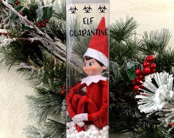 Christmas Elf Quarantine Area Isolation Box Shelf Finished Etsy