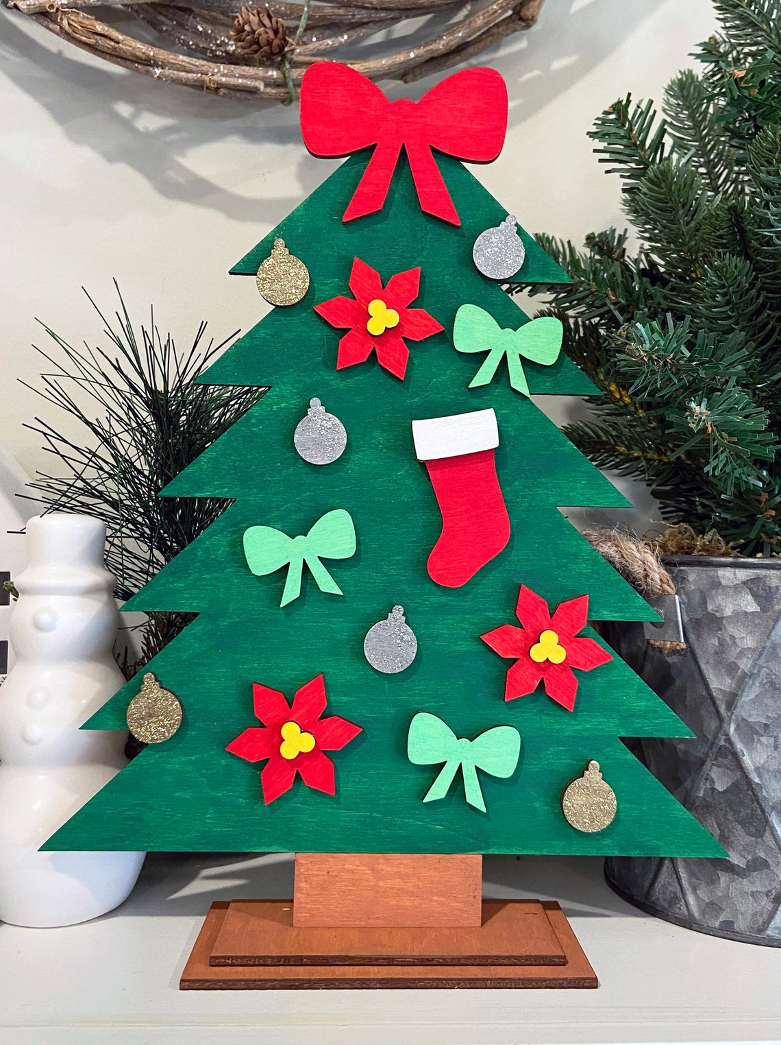 DIY Christmas Tree Painting Kit Paint Your Own Tree Tree Etsy