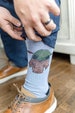 Kid's Artwork Dress Socks - Turn Your Child's Handwriting or Drawing Into Gift for Dad Uncle Godfather or Grandpa | Men's Gift from Child 