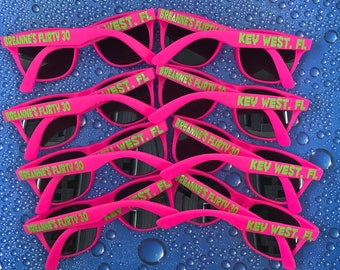 Personalized Sunglasses | Custom Party Favors | Beach Vacation Accessory | Girls Weekend Gift | Bride Sunglasses | Bulk Party Favors