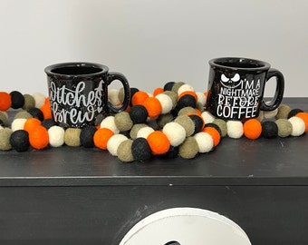 Halloween Mug | Witches Brew | Nightmare Before Coffee | Campfire Mugs