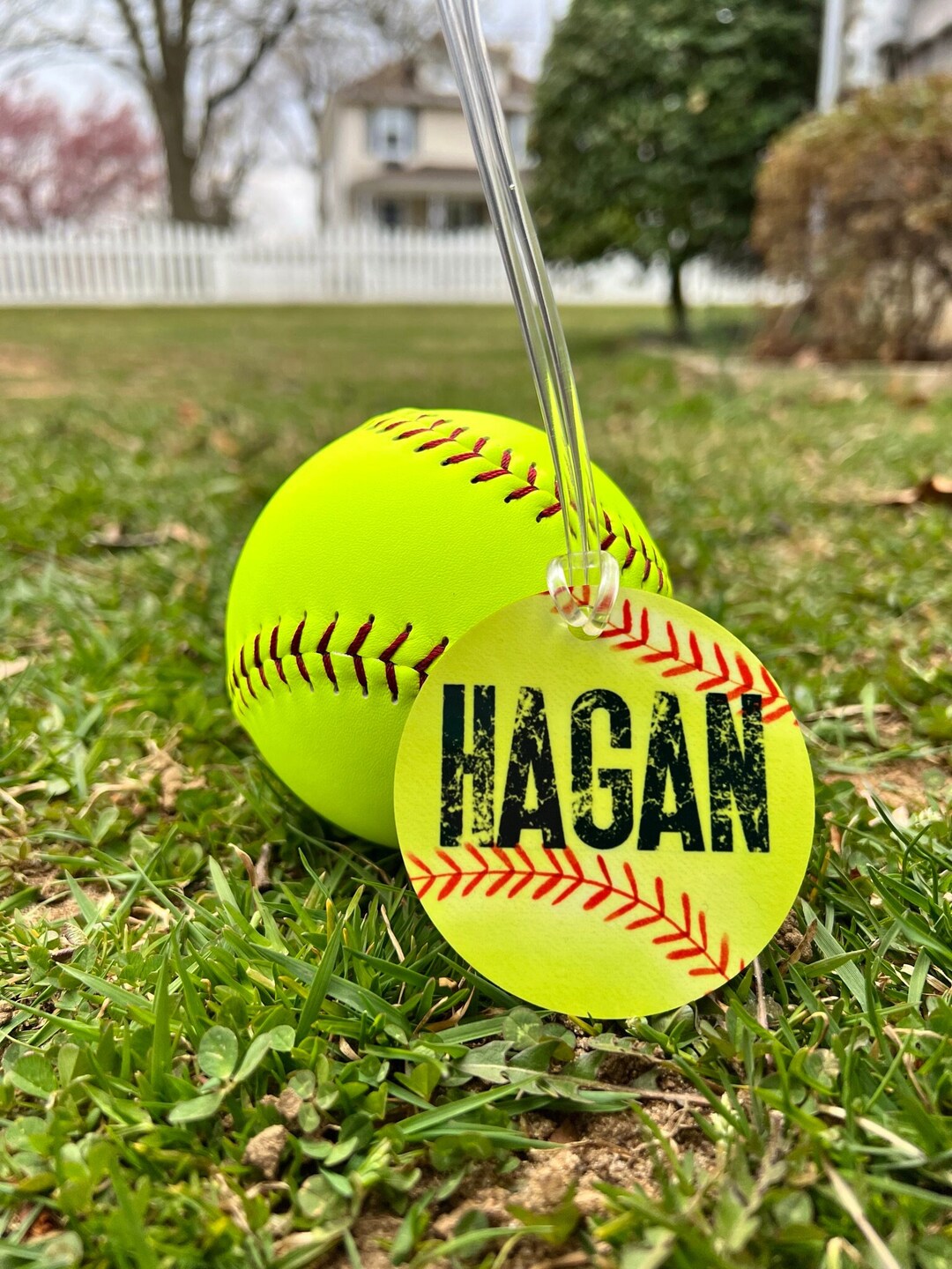 Softball Bat Bag Name Tag Personalized Sports Bag Tag Etsy