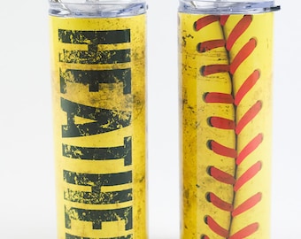 Softball Mom's Personalized Tumbler | Gift for Softball Coach | Team Spirit Tumbler | Softball Team Appreciation Gift