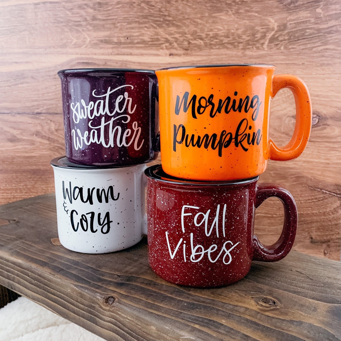 Fall Campfire Mugs with Phrases