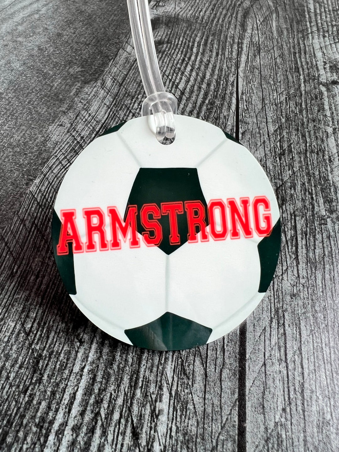 Soccer Bag Nametag Personalized Sports Bag Tag Custom Etsy