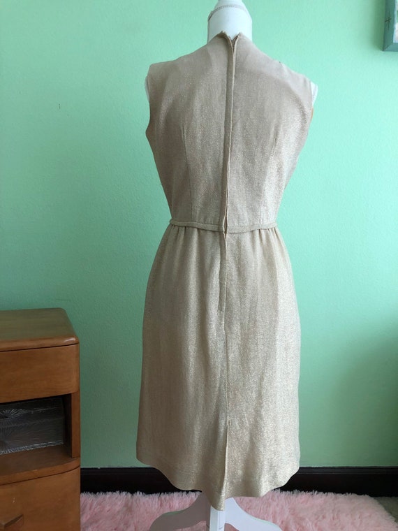 Lurex Dress 1960 size medium - image 2