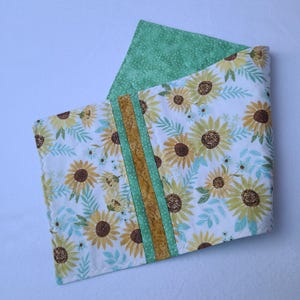 Sunflowers Mini Table Runner 20&quot;x8&quot; Quilted Topper