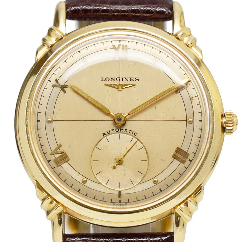 1950s Vintage Longines 14K Gold Watch with Nautical Styling Etsy